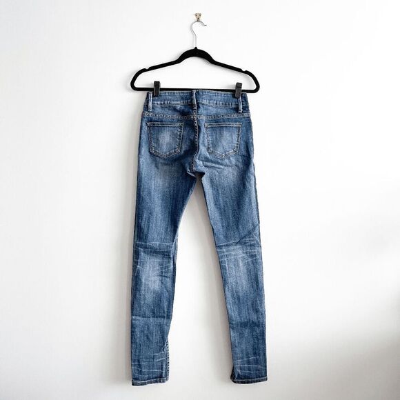 Stetson Womens Jeans Pixie Stixs Mid-Rise  Skinny Fit Denim Blue Medium-Wash Siz - Picture 2 of 9